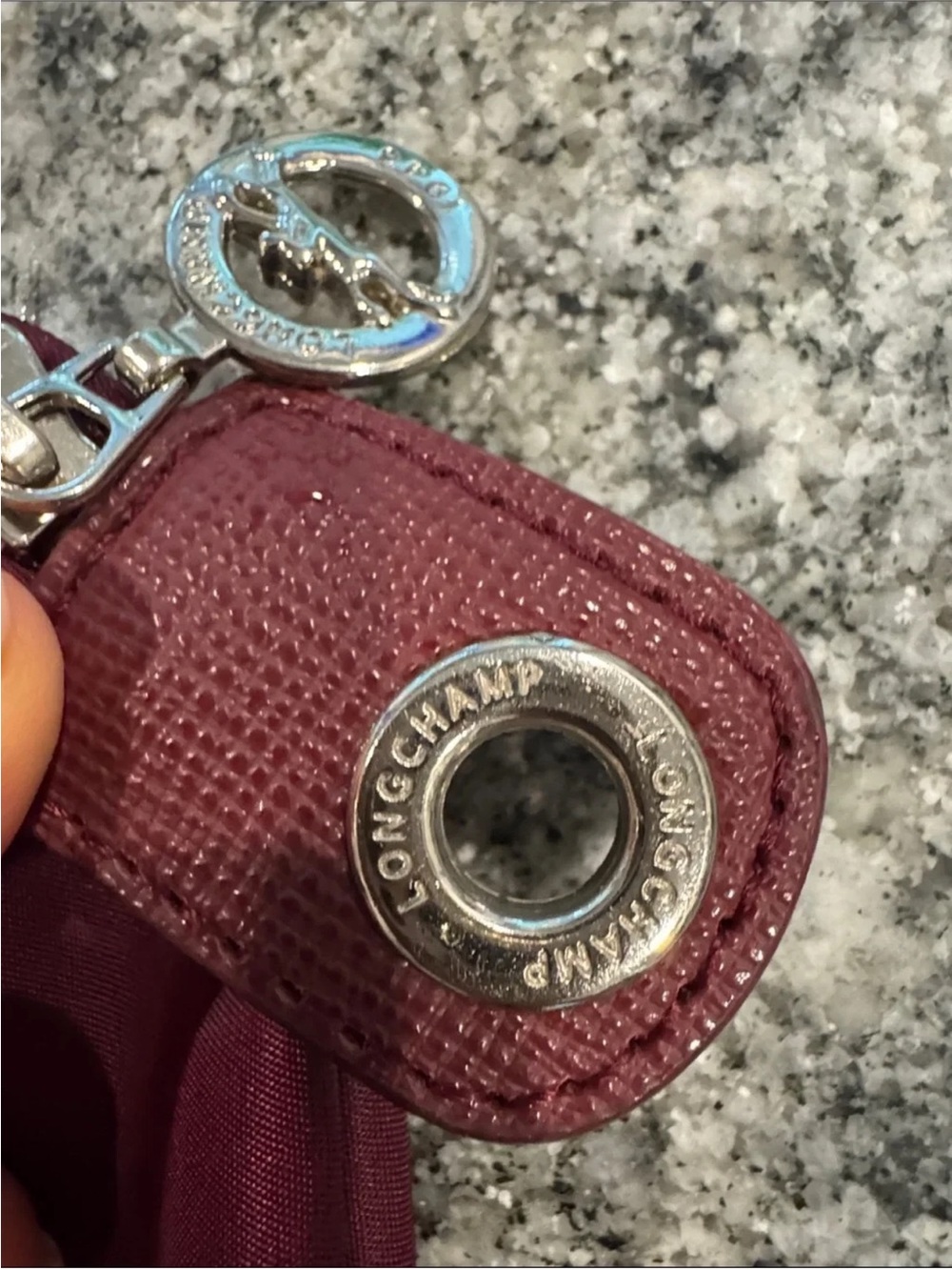 Longchamp Classic Foldable Tote Bag in Deep Wine- medium new - Picture 4 of 7